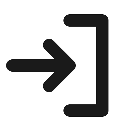 Sign in bold icon, bold style, from Phosphor