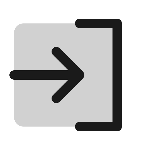 Sign in duotone icon, two-tone style, from Phosphor