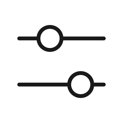Sliders horizontal thin icon, thin style, from Phosphor
