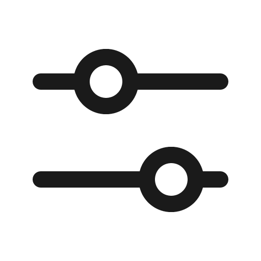 Sliders horizontal icon, solid style, from Phosphor