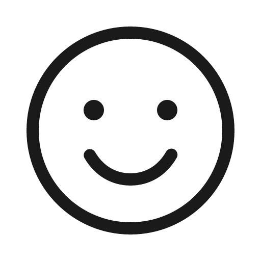 Smiley light icon, light style, from Phosphor