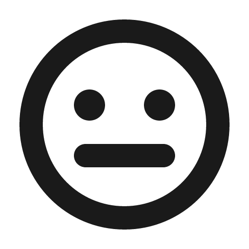 Smiley meh bold icon, bold style, from Phosphor
