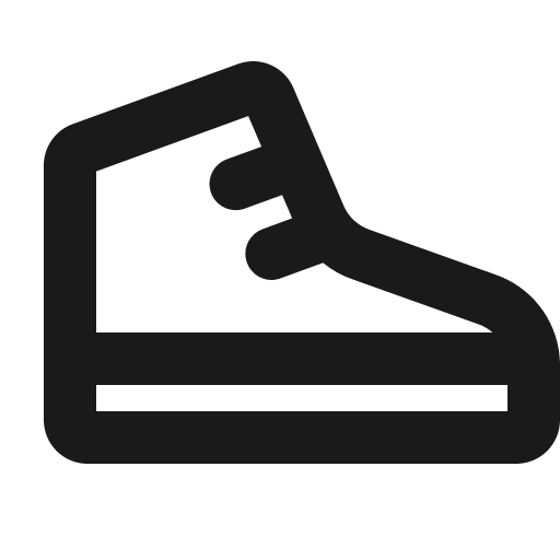 Sneaker bold icon, bold style, from Phosphor