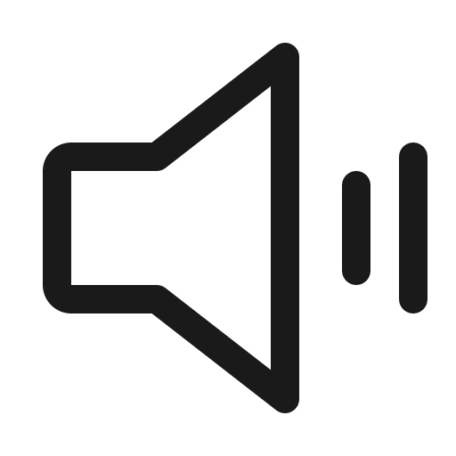 Speaker simple high icon, solid style, from Phosphor