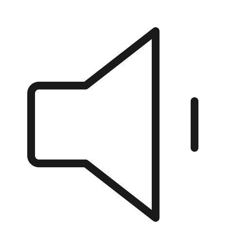 Speaker simple low thin icon, thin style, from Phosphor