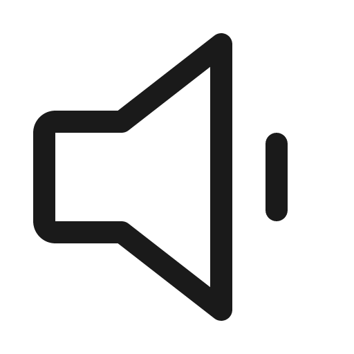 Speaker simple low icon, solid style, from Phosphor