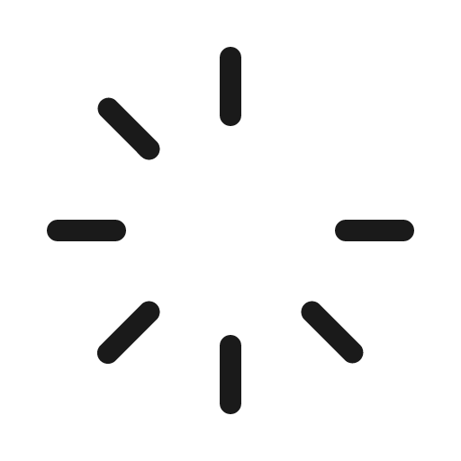 Spinner gap light icon, light style, from Phosphor