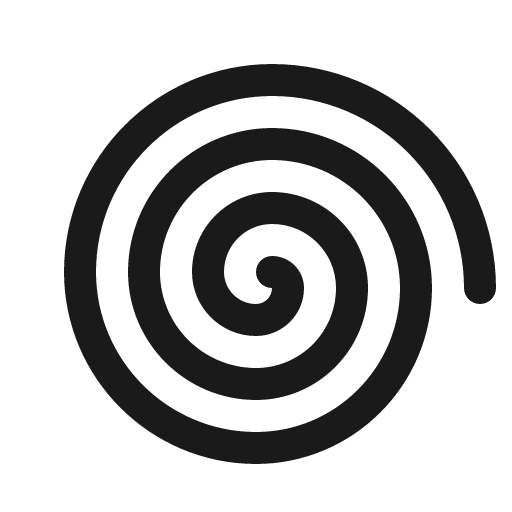Spiral icon, solid style, from Phosphor
