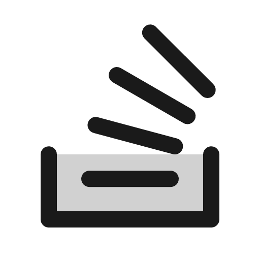 Stack overflow logo duotone icon, two-tone style, from Phosphor