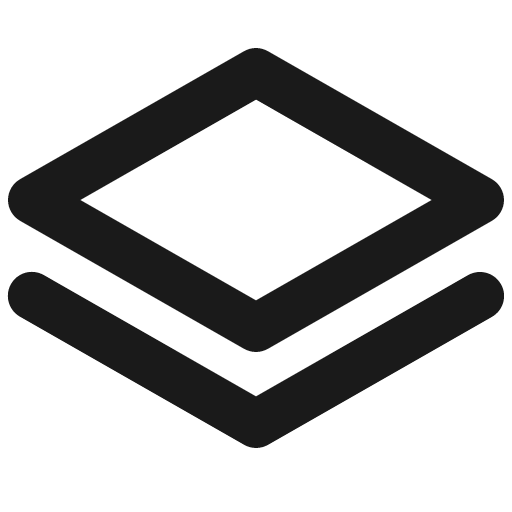 Stack simple bold icon, bold style, from Phosphor