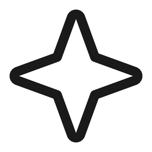 Star four icon, solid style, from Phosphor