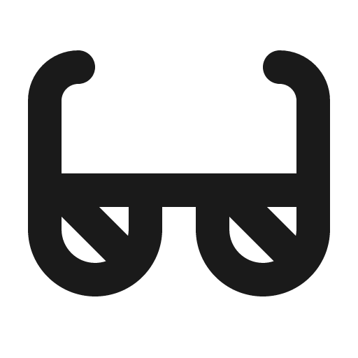 Sunglasses bold icon, bold style, from Phosphor
