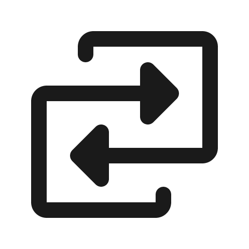 Swap fill icon, filled style, from Phosphor