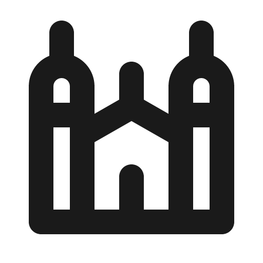Synagogue bold icon, bold style, from Phosphor