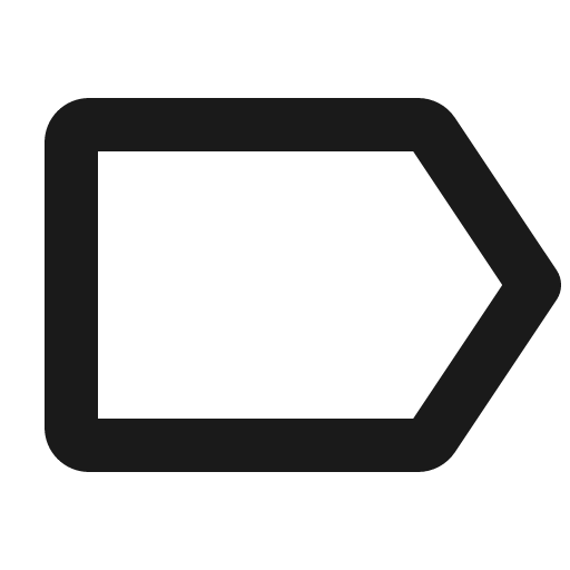 Tag simple bold icon, bold style, from Phosphor