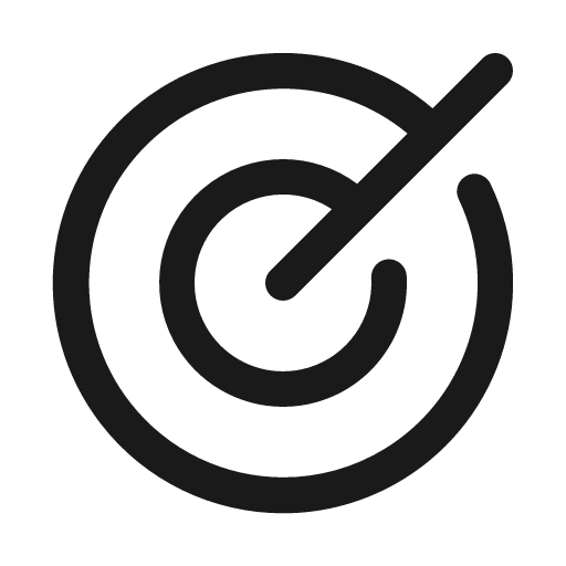 Target icon, solid style, from Phosphor