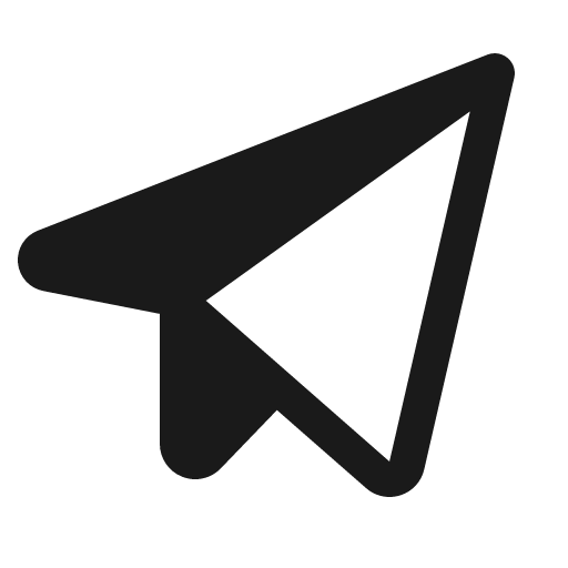 Telegram logo fill icon, filled style, from Phosphor