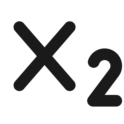 Text subscript bold icon, bold style, from Phosphor