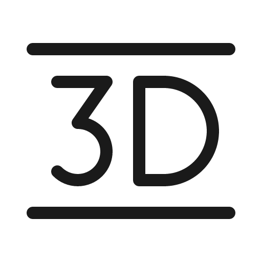 Three d light icon, light style, from Phosphor