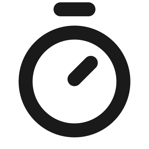 Timer bold icon, bold style, from Phosphor
