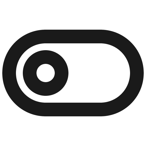 Toggle left bold icon, bold style, from Phosphor