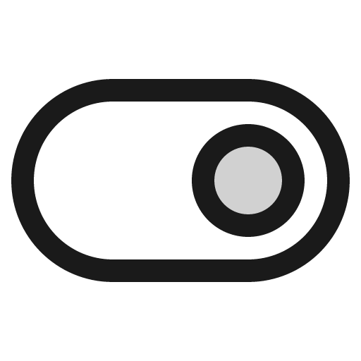 Toggle right duotone icon, two-tone style, from Phosphor