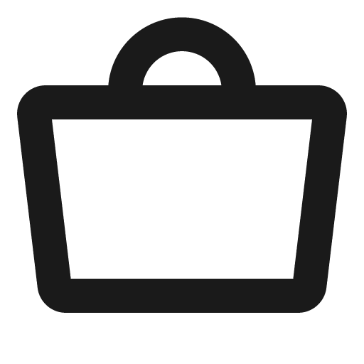 Tote simple bold icon, bold style, from Phosphor