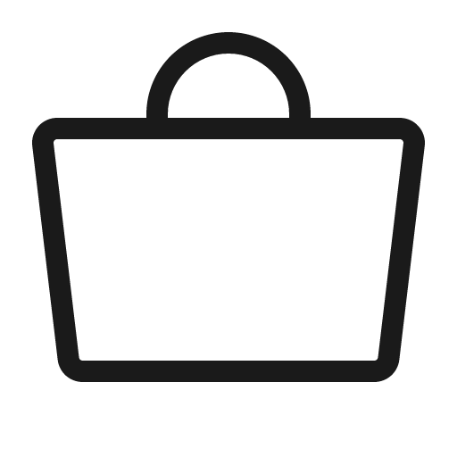 Tote simple light icon, light style, from Phosphor