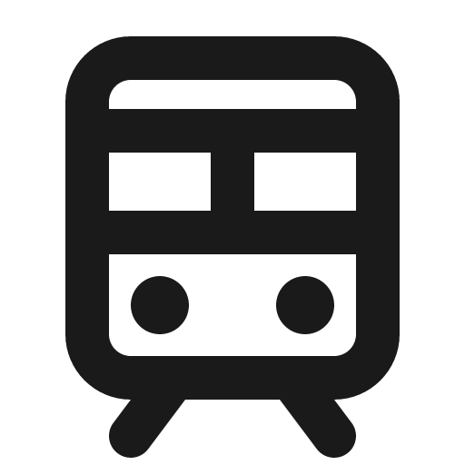Train bold icon, bold style, from Phosphor