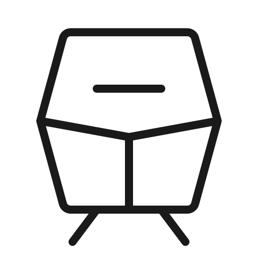 Train regional thin icon, thin style, from Phosphor