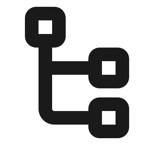 Tree view bold icon, bold style, from Phosphor