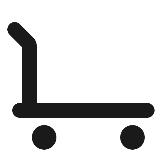 Trolley bold icon, bold style, from Phosphor