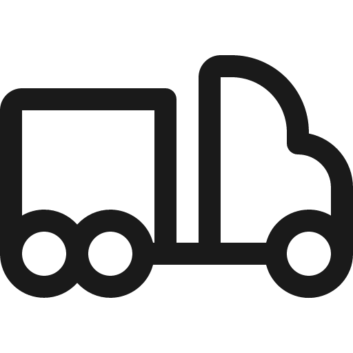 Truck trailer icon, solid style, from Phosphor