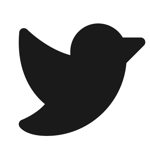 Twitter logo fill icon, filled style, from Phosphor