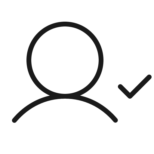 User check thin icon, thin style, from Phosphor