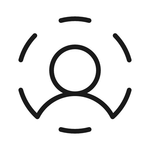 User circle dashed thin icon, thin style, from Phosphor