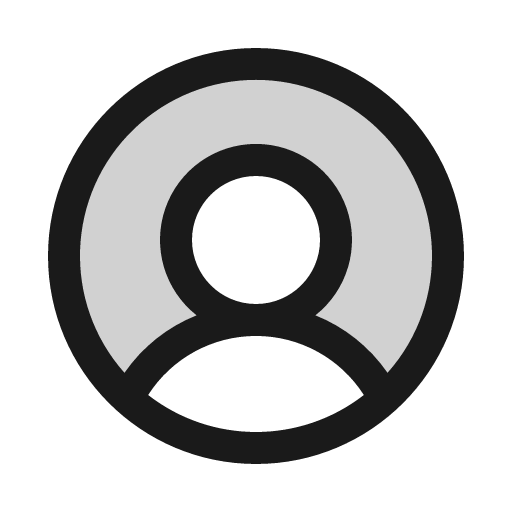 User circle duotone icon, two-tone style, from Phosphor