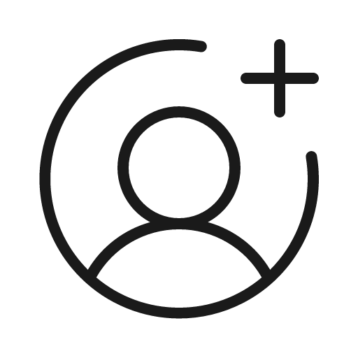 User circle plus thin icon, thin style, from Phosphor
