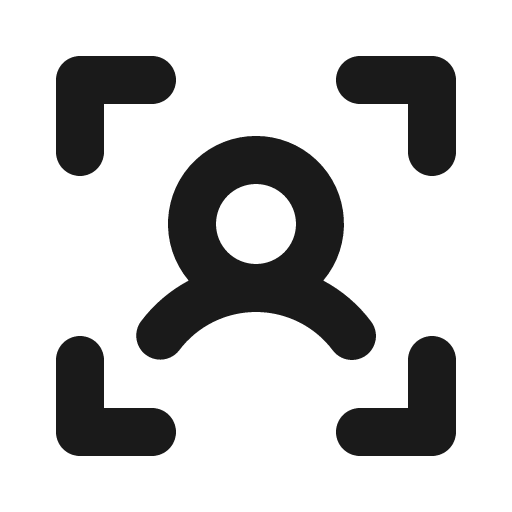 User focus bold icon, bold style, from Phosphor