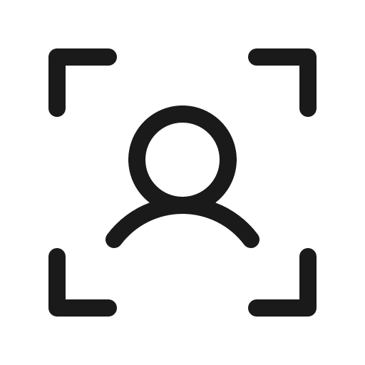User focus light icon, light style, from Phosphor