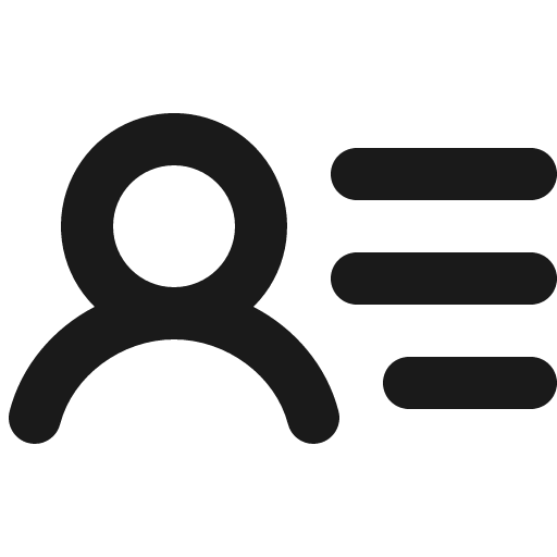 User list bold icon, bold style, from Phosphor