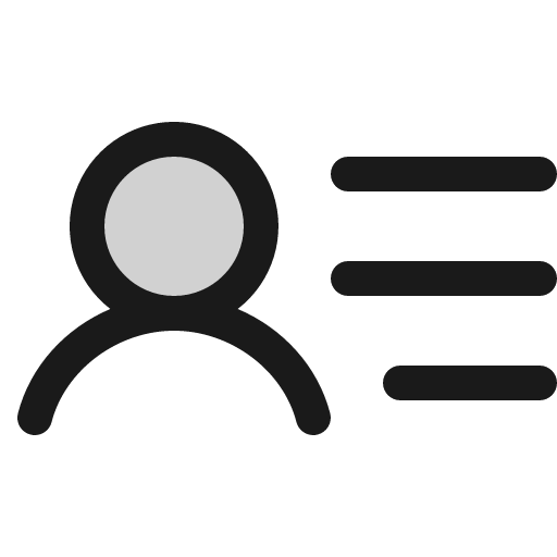 User list duotone icon, two-tone style, from Phosphor