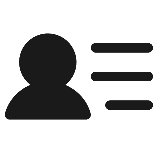 User list fill icon, filled style, from Phosphor