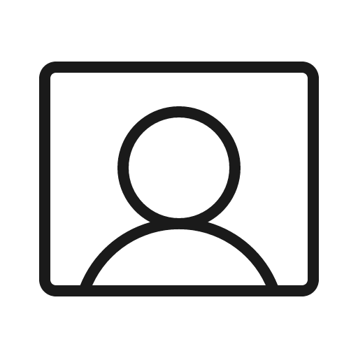 User rectangle thin icon, thin style, from Phosphor