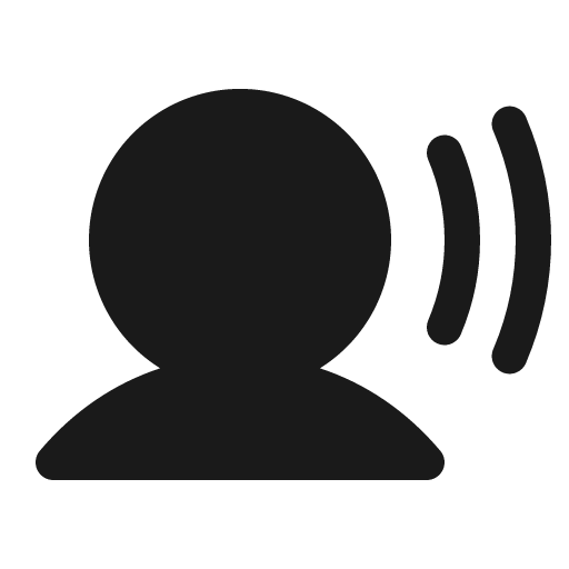 User sound fill icon, filled style, from Phosphor