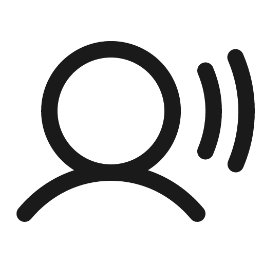 User sound icon, solid style, from Phosphor