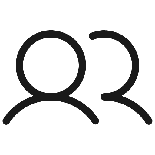 Users light icon, light style, from Phosphor