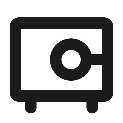 Vault bold icon, bold style, from Phosphor