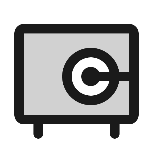 Vault duotone icon, two-tone style, from Phosphor