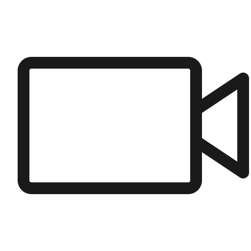 Video camera light icon, light style, from Phosphor